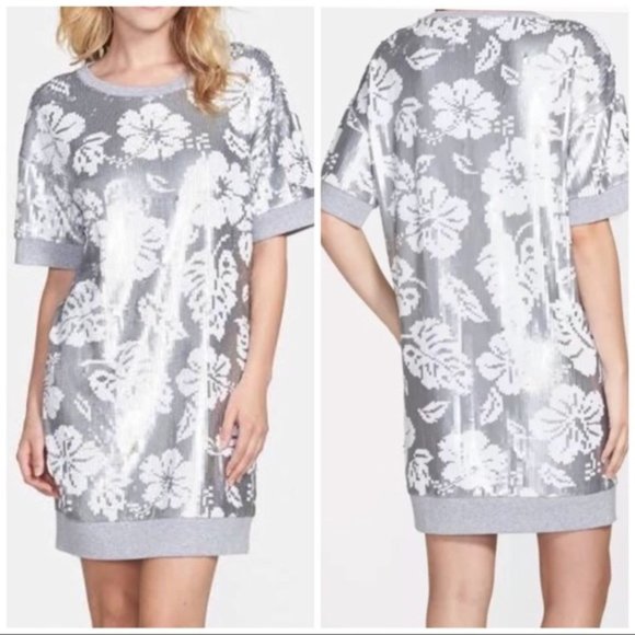 Michael Kors  Coral bay Sequin Dress, Pearl Heathe - Picture 1 of 6